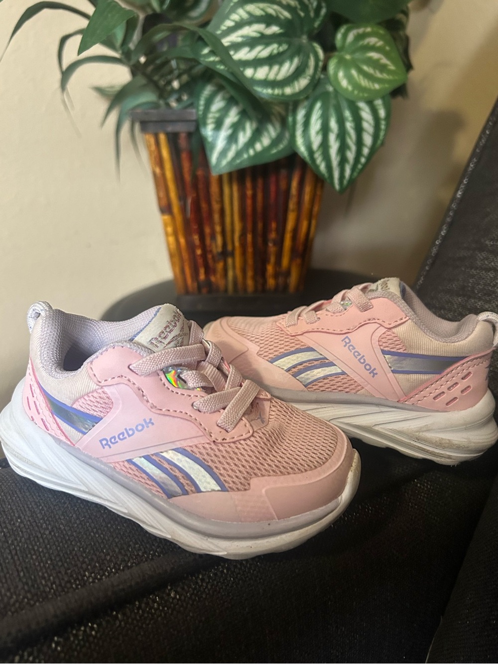 Reebok Kids Pink and Purple Athletic Sneakers